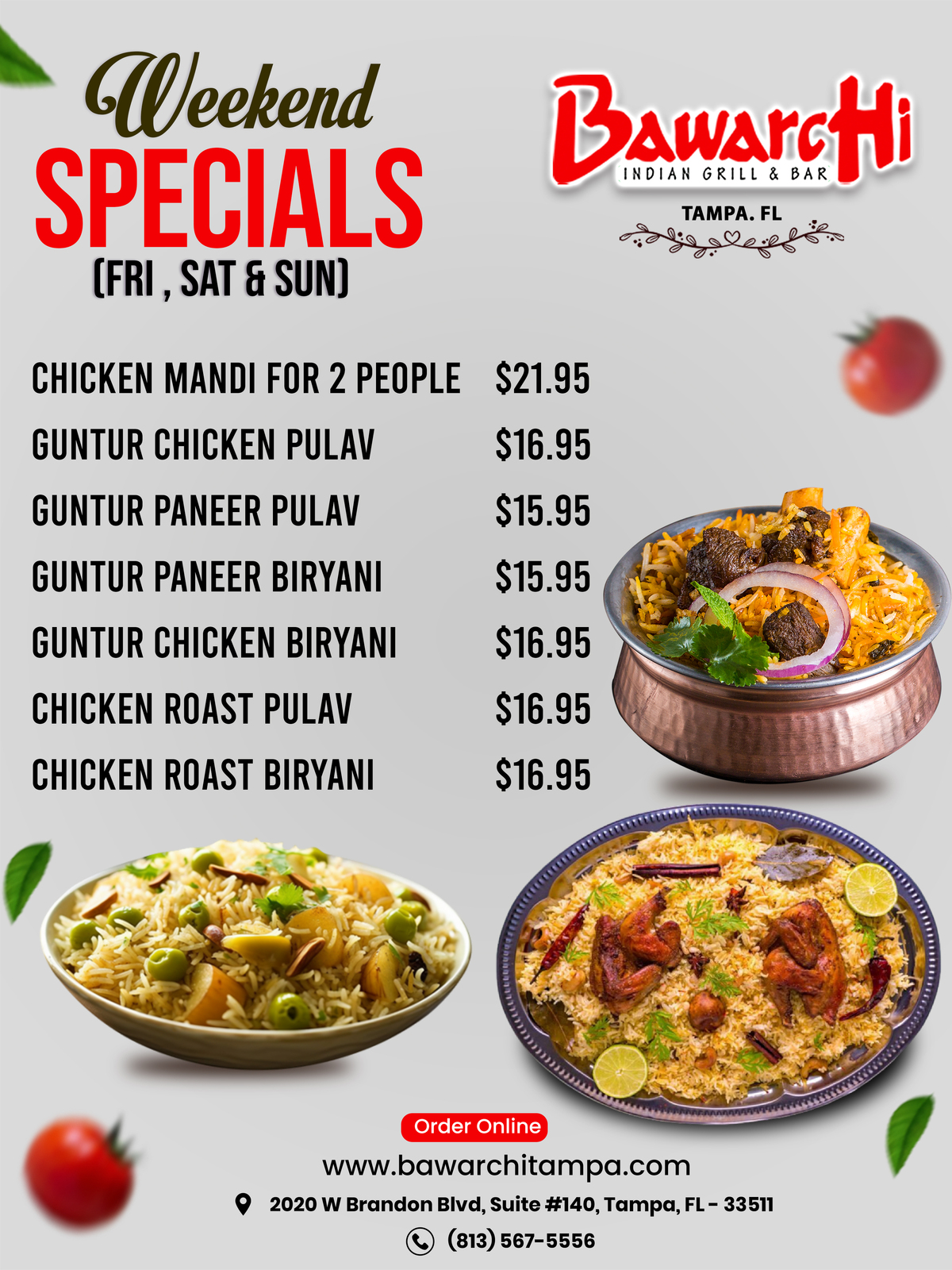 Weekend Specials