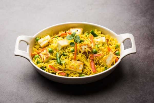 Paneer Biryani.