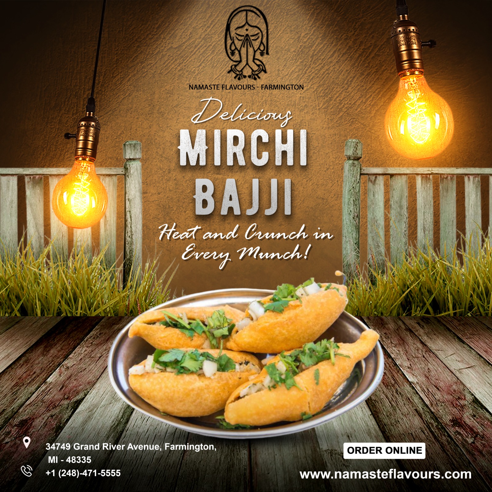 Relish the spicy delight of Mirchi Bajji!