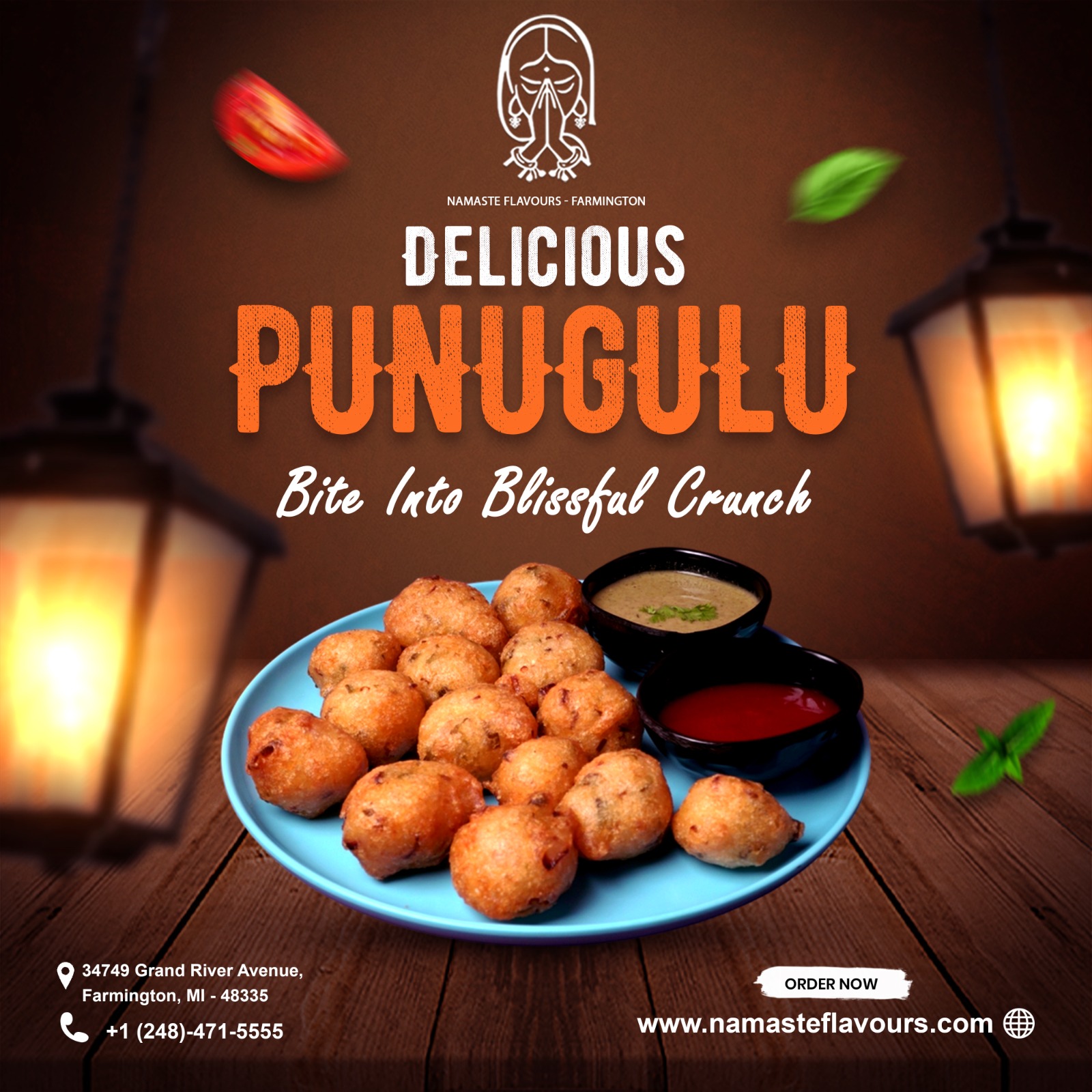Enjoy the delectable crunch of Punugulu!