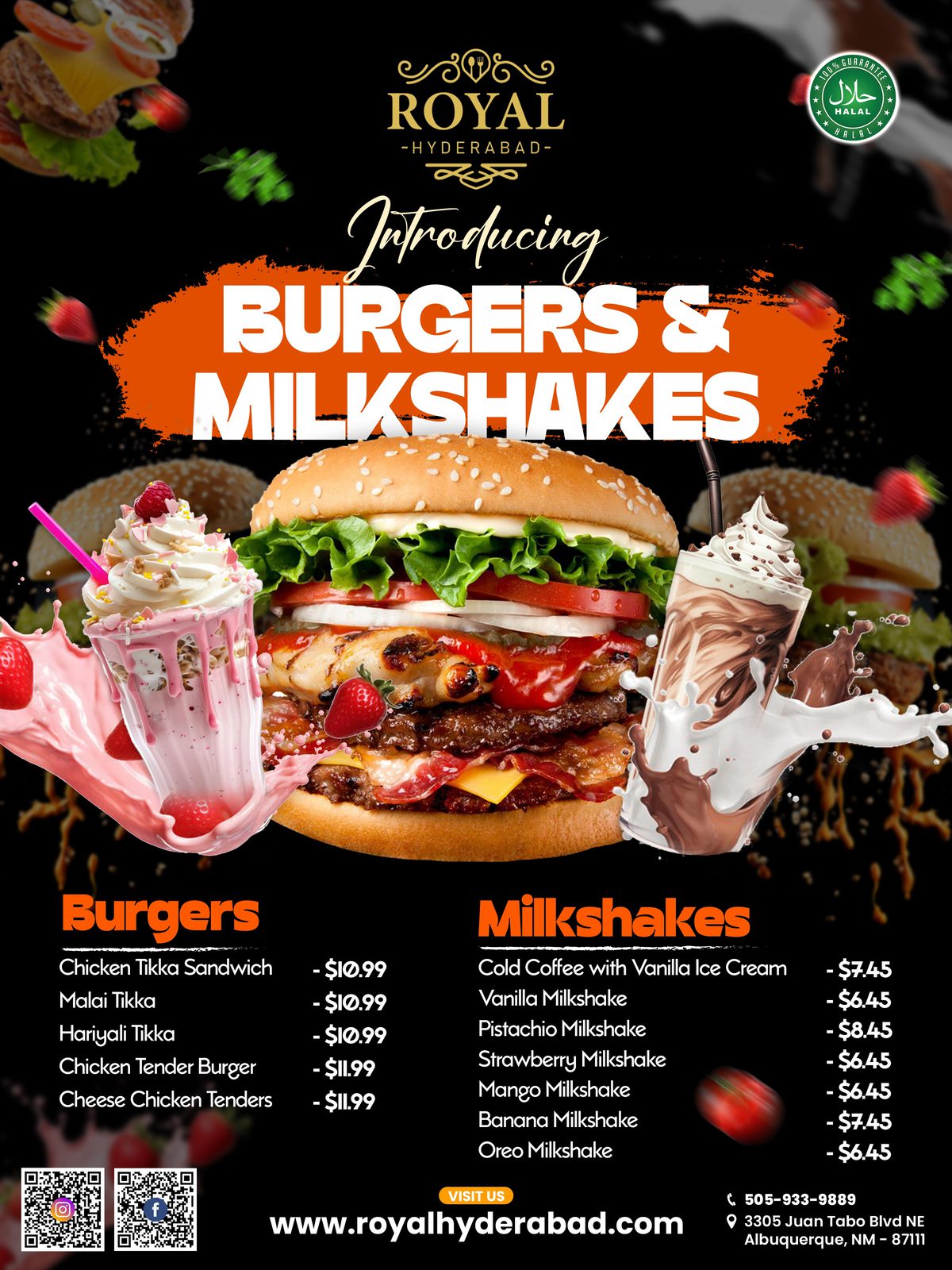 Introducing our new Burgers & Milkshakes