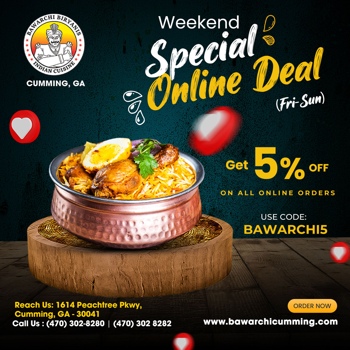 Bawarchi Biryanis Menu   Bawarchi Biryanis   Cumming   Special Online Deal 