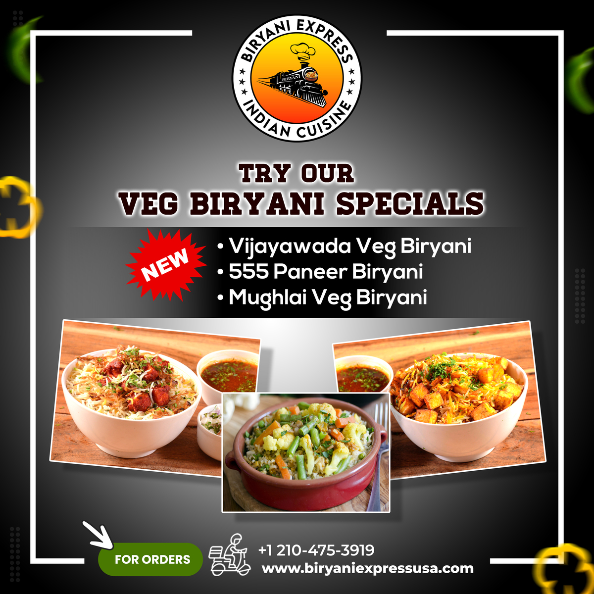 Biryani Express Indian Cuisine » Promotions / Specials