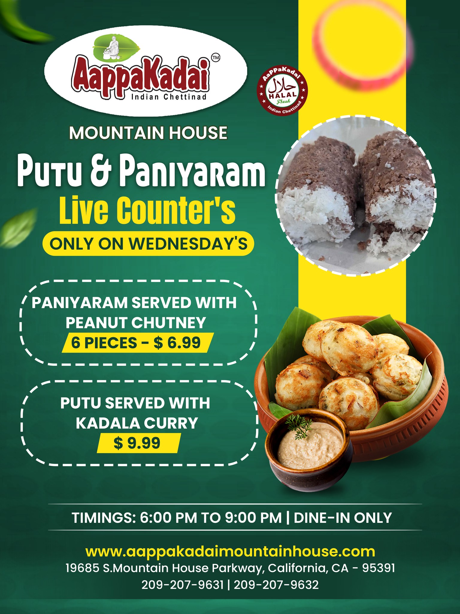 Putu & Paniyaram Live counters